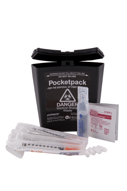 FITPACK® PocketPack Personal Sharps Container -